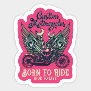 Custom Motorcycles Sticker